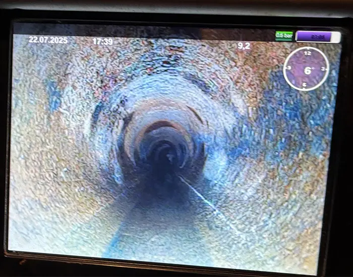 Rohrreinigung Bild vorher